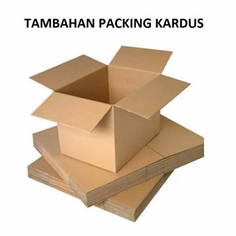 

Tambahan kardus packing bahan tebal untuk pemgiriman pasti aman