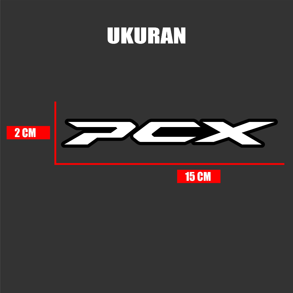 Emblem Timbul Akrilik Pcx Dapet 2pcs Emblem Tebal 3mm Emblem Motor Acrylic