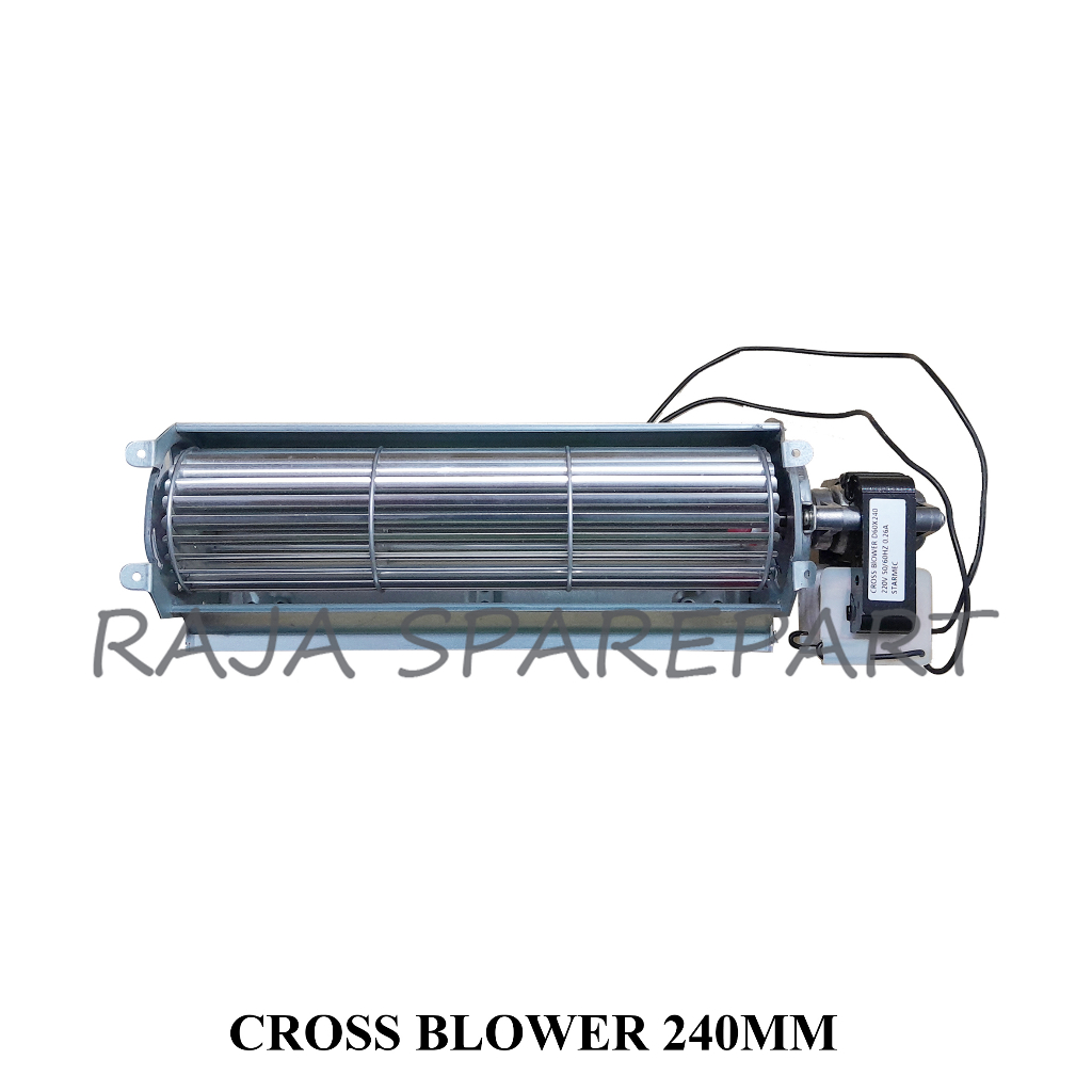 Cross Blower Fan Motor Showcase / Cross Flow Blower / Blower Cross Fan AC 220V Ukuran 240MM