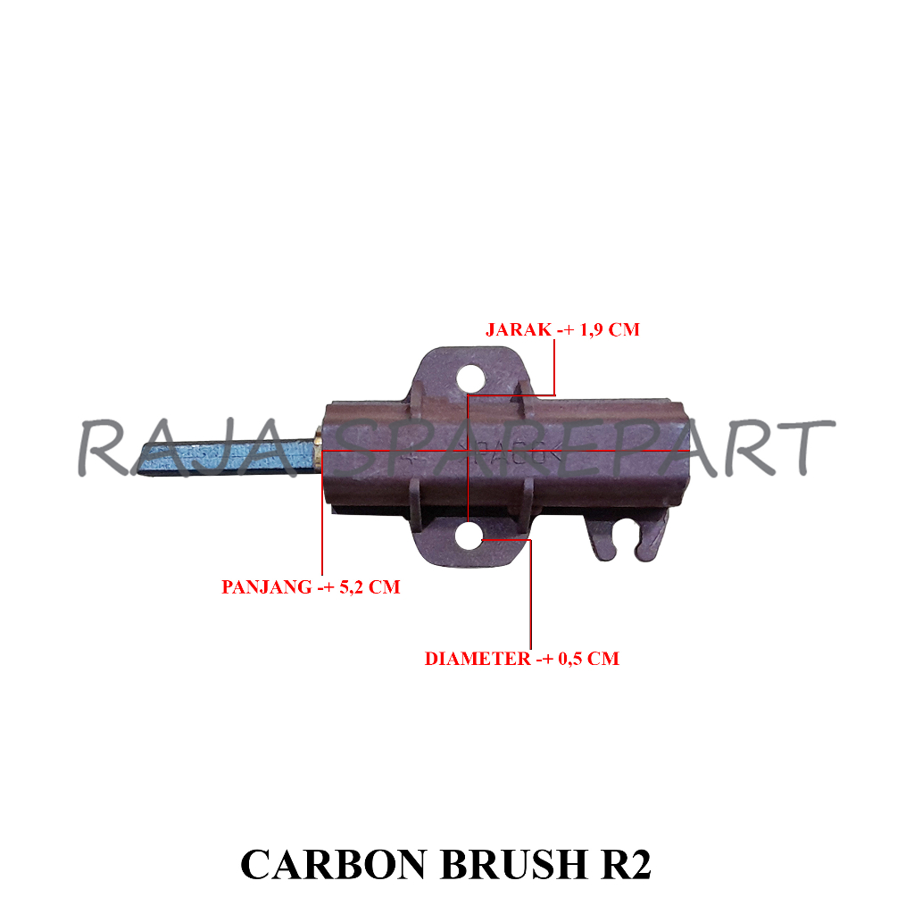 Carbon Brush R-2 Mesin Cuci Front Loading