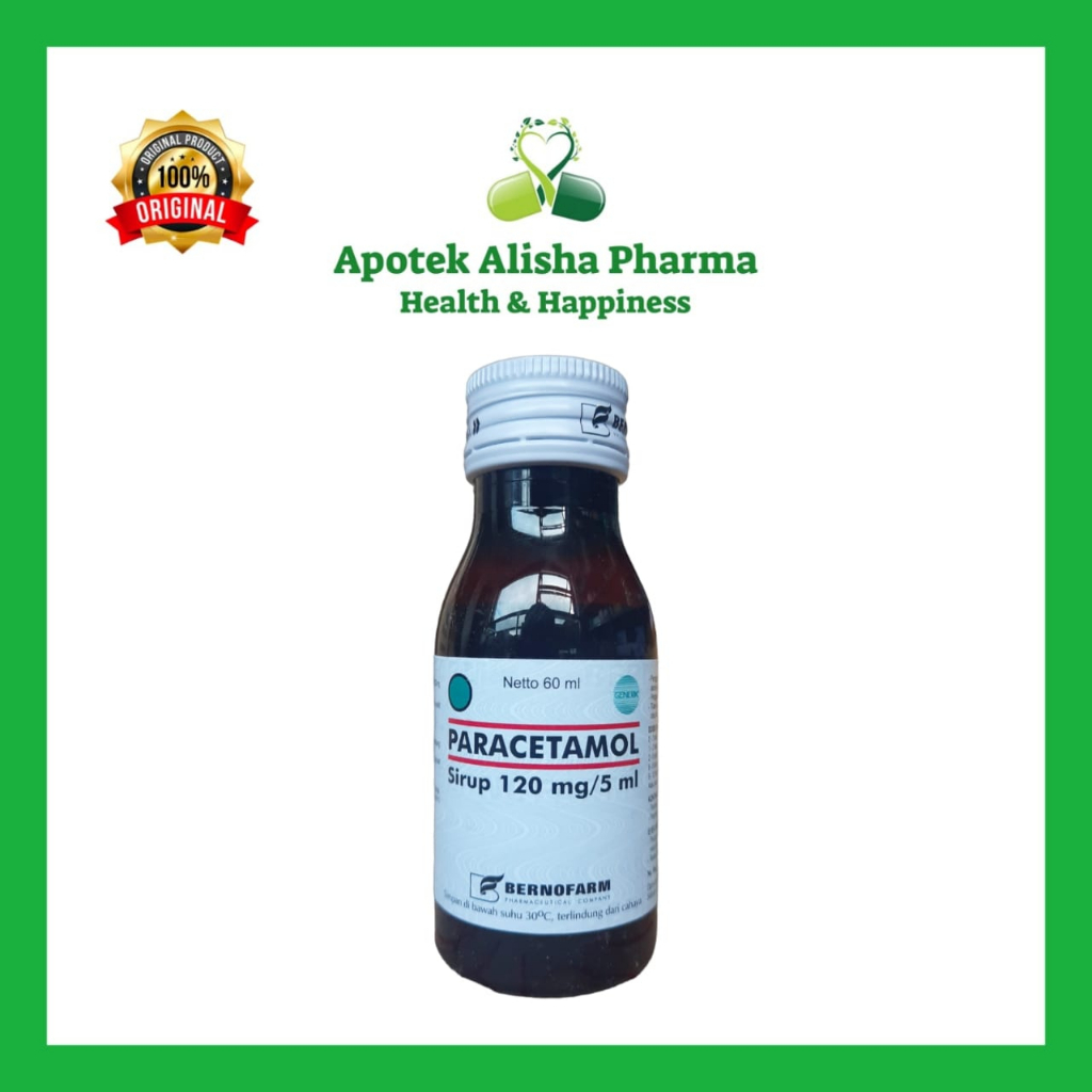 PARACETAMOL Sirup 60ml-Parasetamol Sirup Obat Penurun Panas Demam Anak