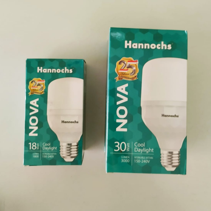 Lampu LED Nova Hannochs 18 Watt dan 30 Watt Lampu Cahaya Putih