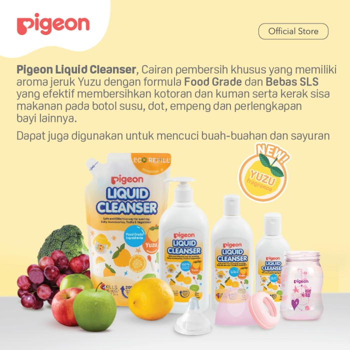 PIGEON Liquid Cleanser 650 ML REFILL Yuzu