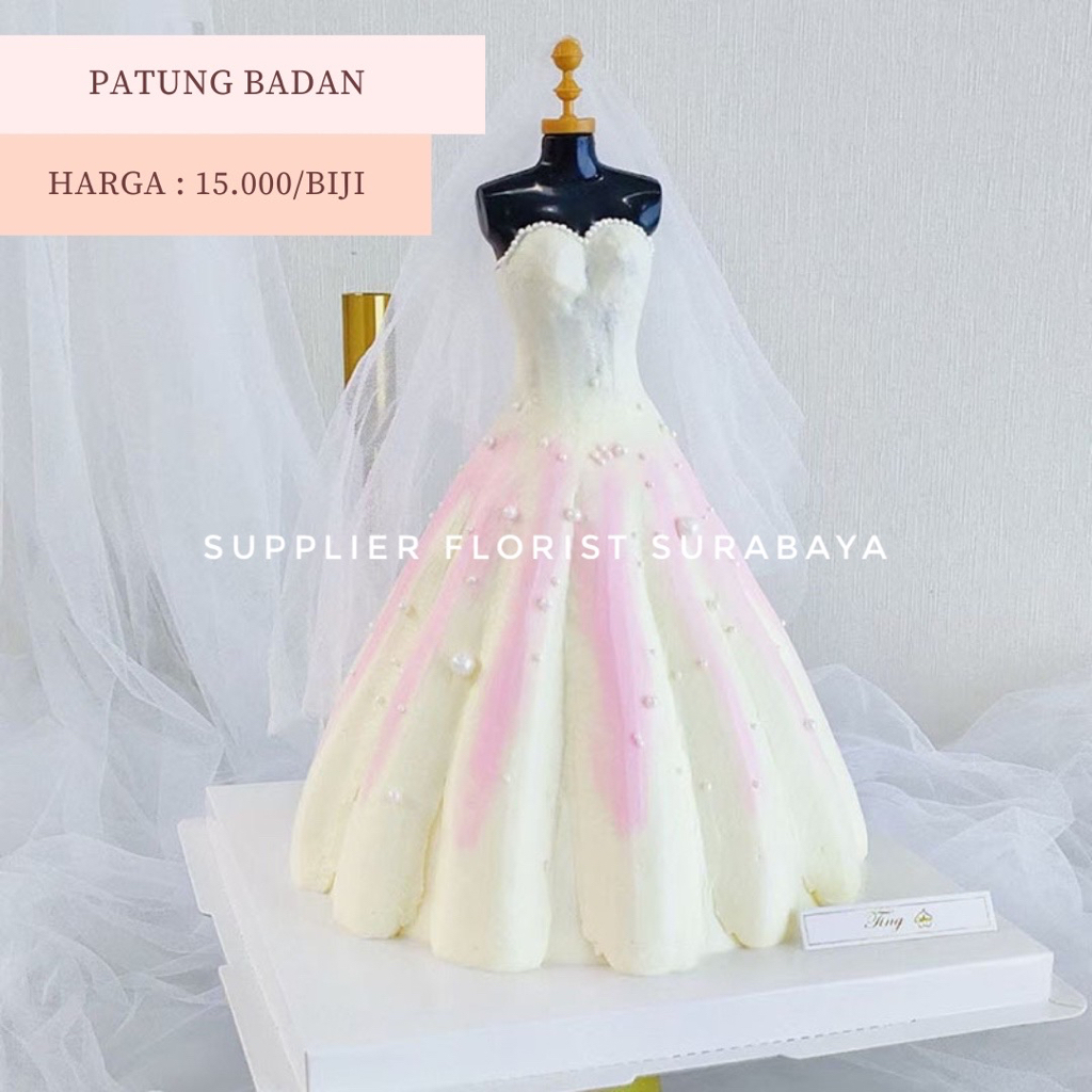 MANEKIN PATUNG BADAN PEREMPUAN CEWEK WANITA MODEL DISPLAY BAJU BONEKA DEKORASI KUE TART BIRTHDAY CAKE PEMBENTUK GAUN UNTUK KUE TART BRIDAL BRIDE WEDDING CAKE WEDDING GOWN GAUN PERNIKAHAN NIKAH KAWIN BRIDAL SHOWER