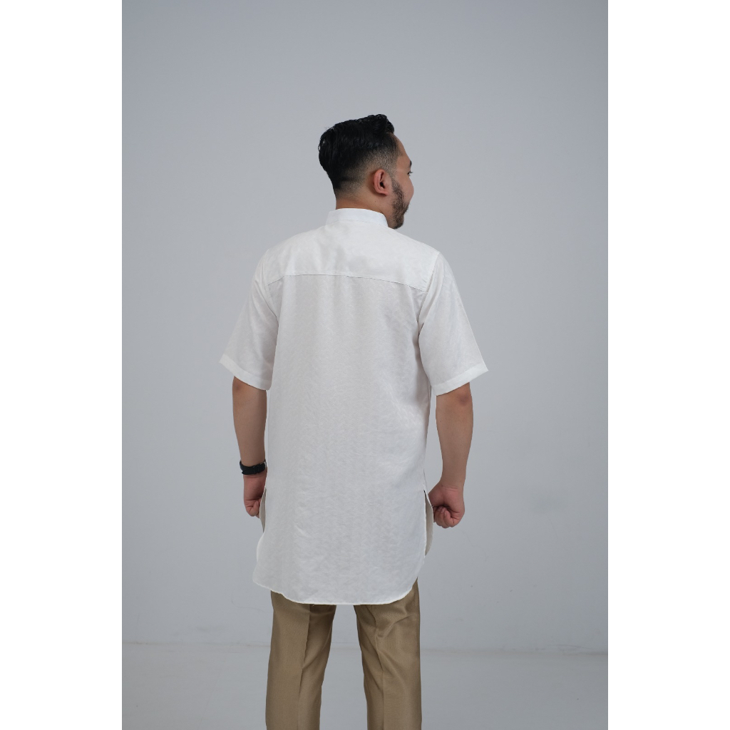 Baju Koko Pendek Putih Bahan Katun Best Seller Murah Banget