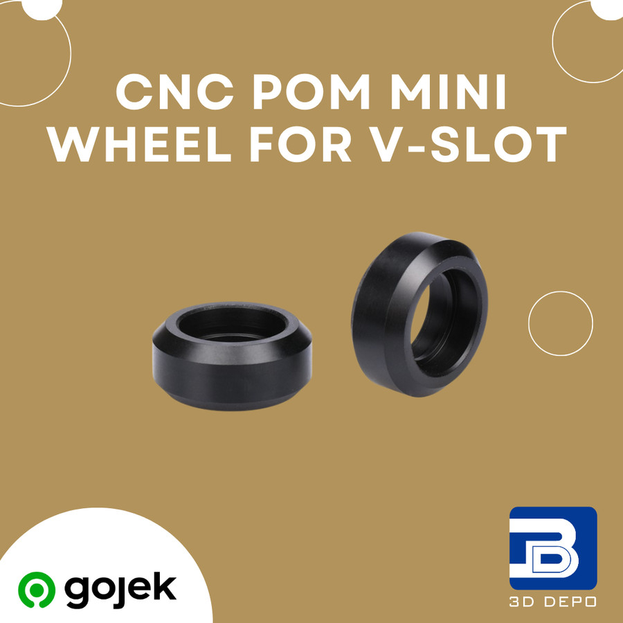 CNC POM Mini Wheel for V-Slot Without Bearing