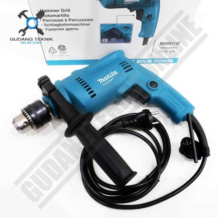 Mesin Bor Beton Besi 16mm MT80B M0801B MAKTEC x MAKITA / Electric Impact Drill 16 mm Bor Tembok Beton Kayu Besi Listrik MT 80 MAKTEC x  M 0801B MAKITA