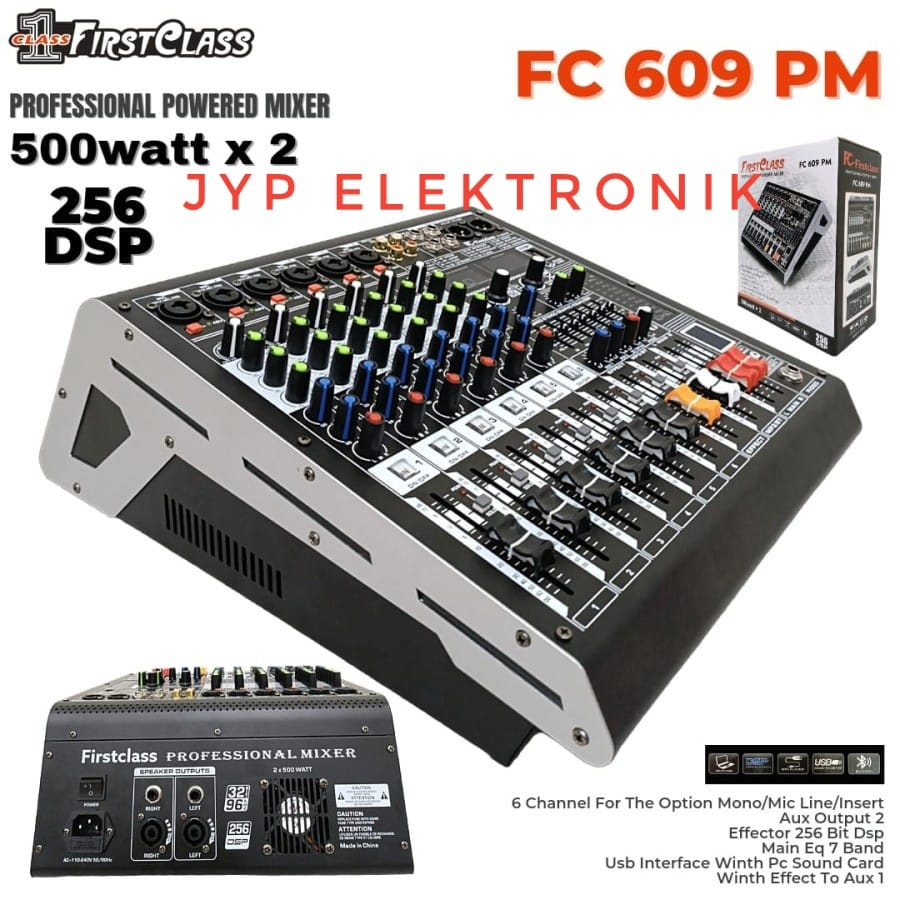 POWER MIXER FIRST CLASS FC 609 PM /FC609PM/FC-609 PM 6CH