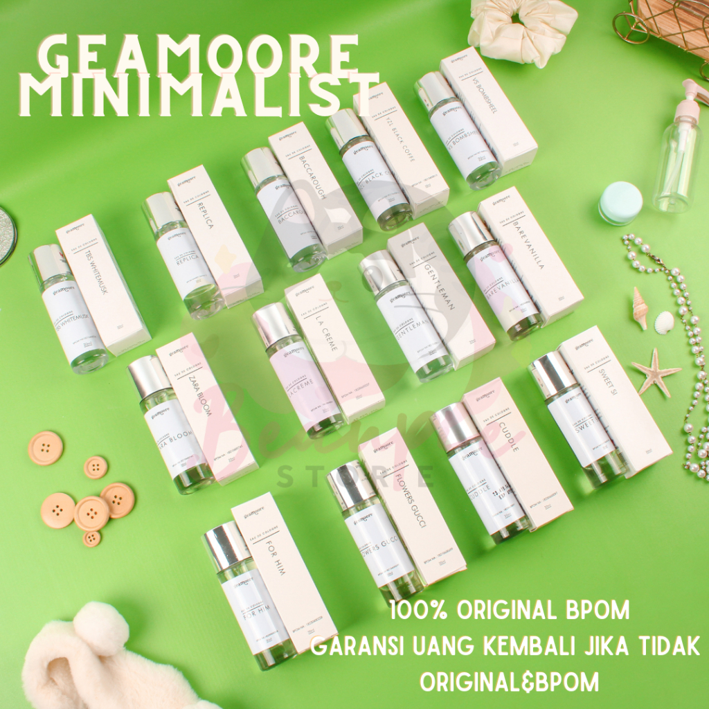 Geamoore Parfum Eau De Cologne Spray Perfume Casa Minimalist Series - Netto 30 ml