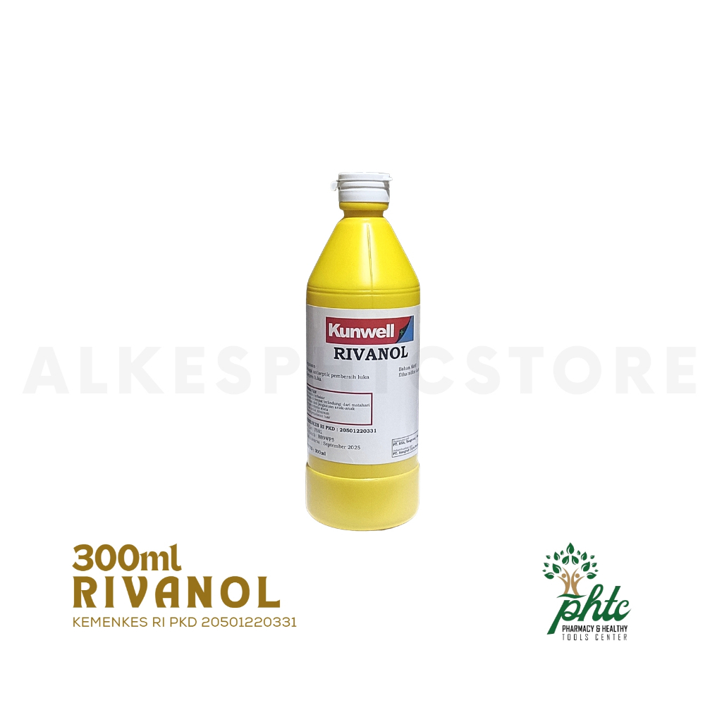 KUNWELL Rivanol 300ml l Larutan Pembersih Luka l Antiseptik 300 ml