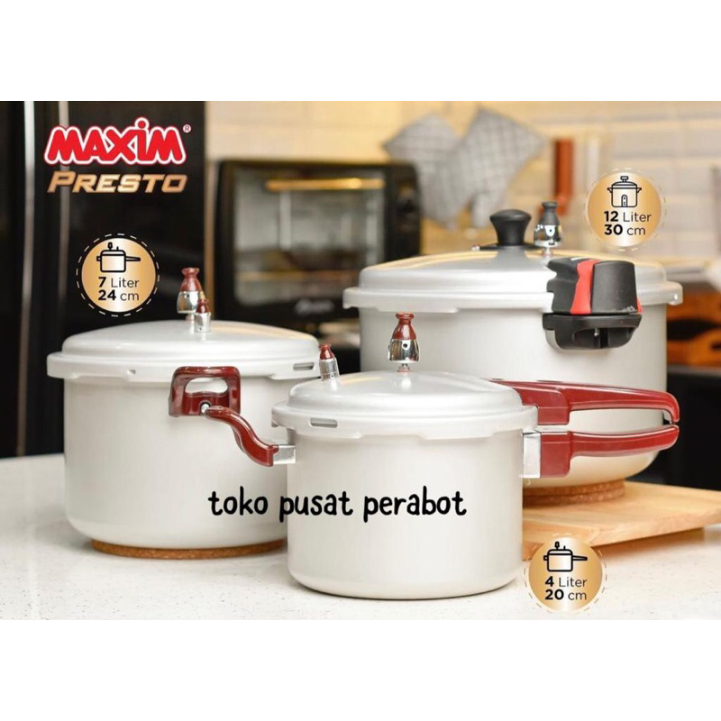 Maxim panci presto 4 liter Panci Presto Alumunium 4 liter