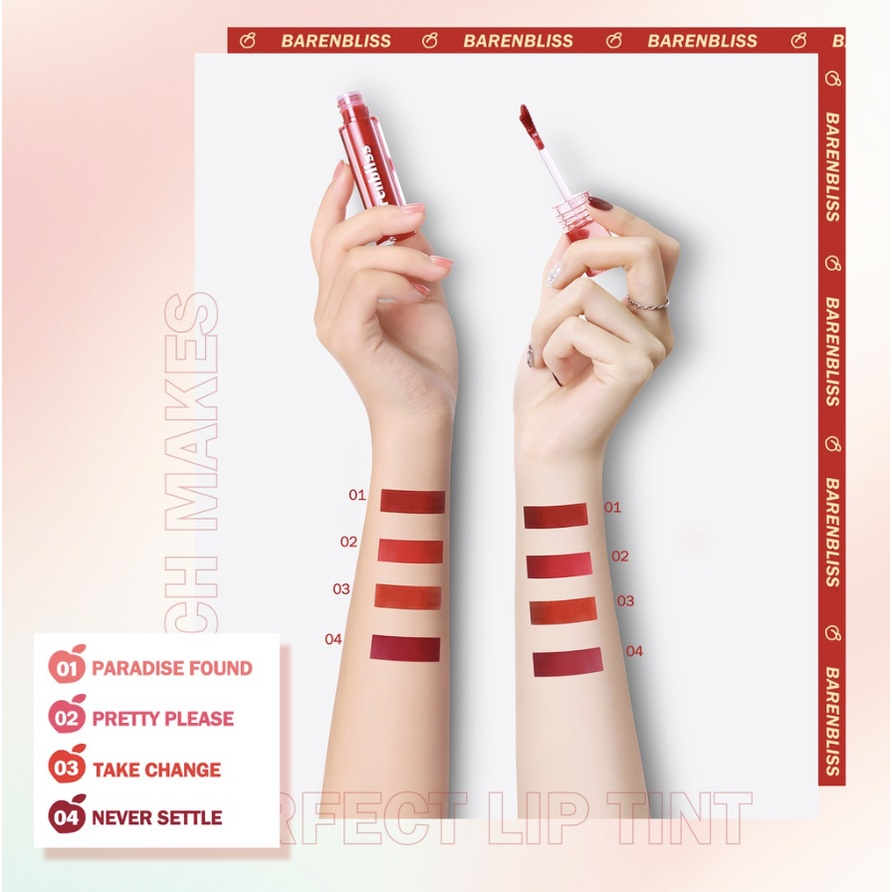 QEILA - LIP TINT BY BNB | BARENBLISS PEACH MAKES PERFECT LIP TINT | ORI