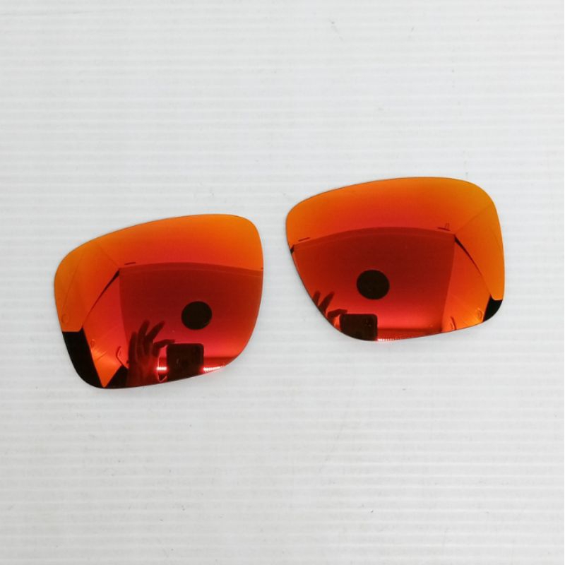 Oakley holbrook fire red polarized lens