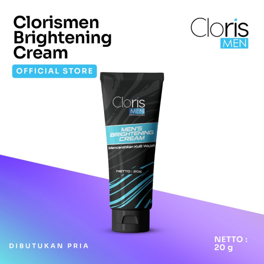 [ Agen Resmi ] Clorismen Brightening Cream - Cream Wajah Pria Untuk Pemutih Wajah Bebas Kusam