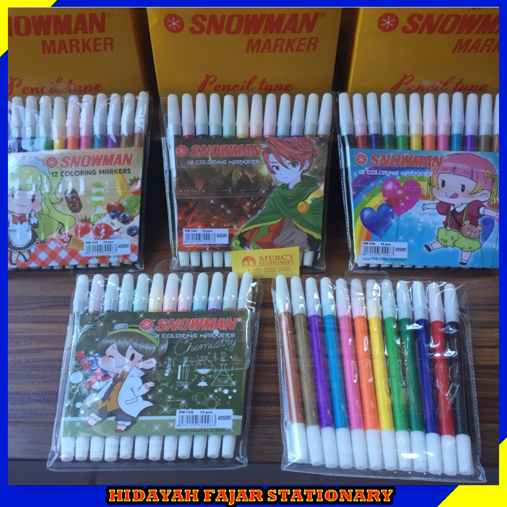 

Spidol Snowman 12 Warna