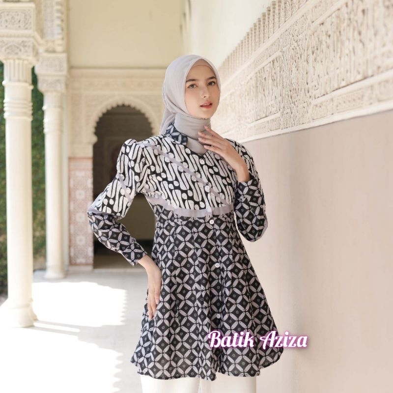 Tunik Batik Wanita Motif ParangAyu by Batik Aziza