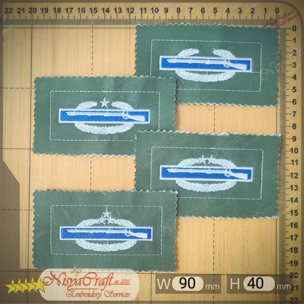 NCEP0101-0493 US ARMY CIB Combat infantryman Badge | Combat Badge | Vietnam era OG107 Patch