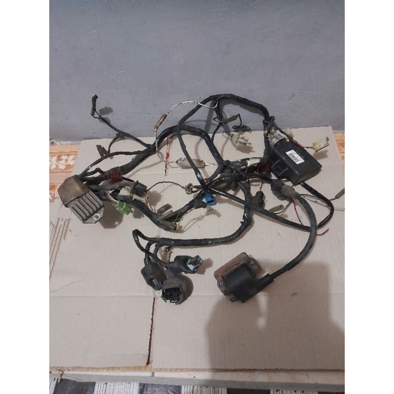 Kabel body fullset Cdi kiprok koil Ninja Rr old original copotan Wire harness assy