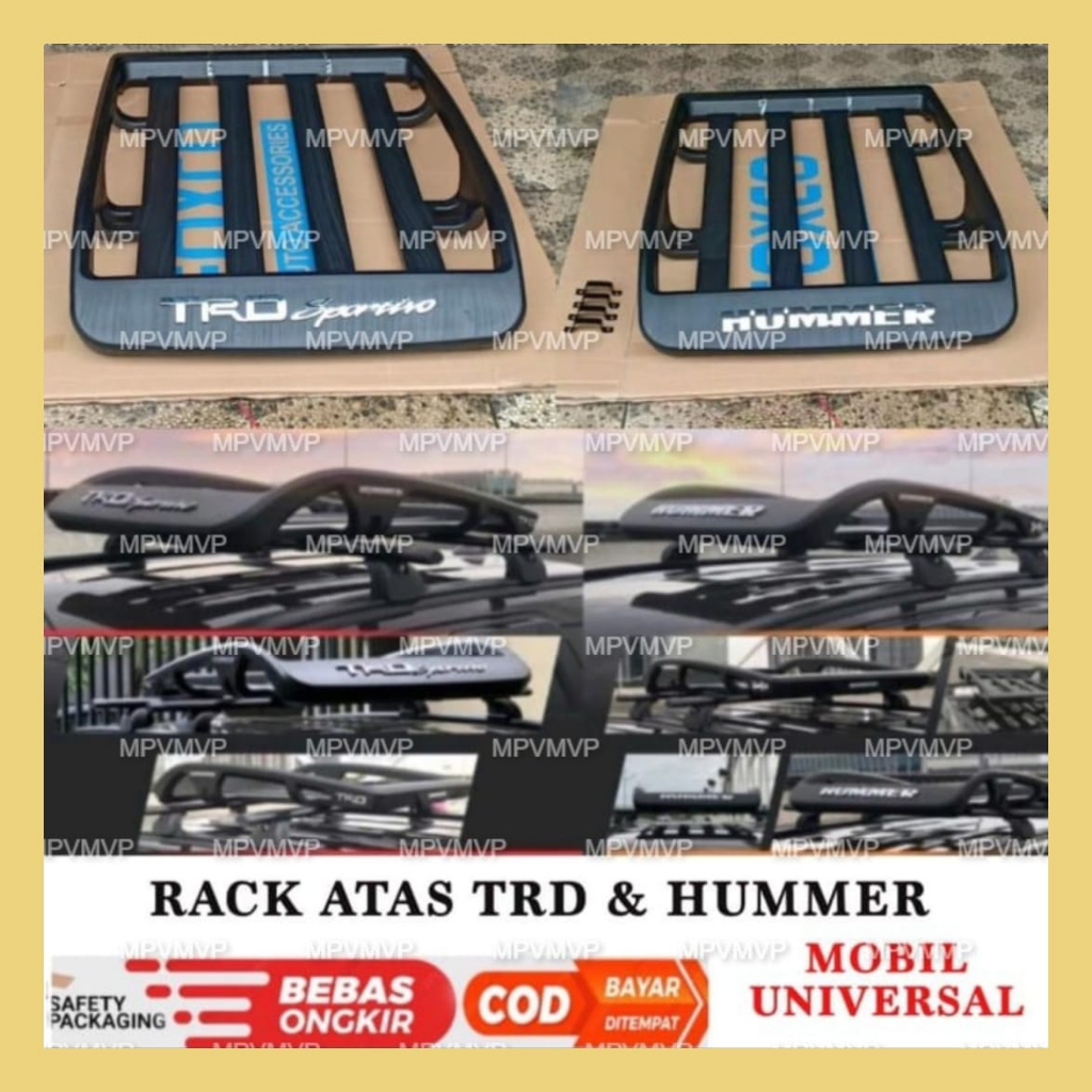 Roof Rack Hummer TRD Sportivo Rak Atas Mobil Universal Avanza Xenia Fortuner Rush Innova Calya Sigra