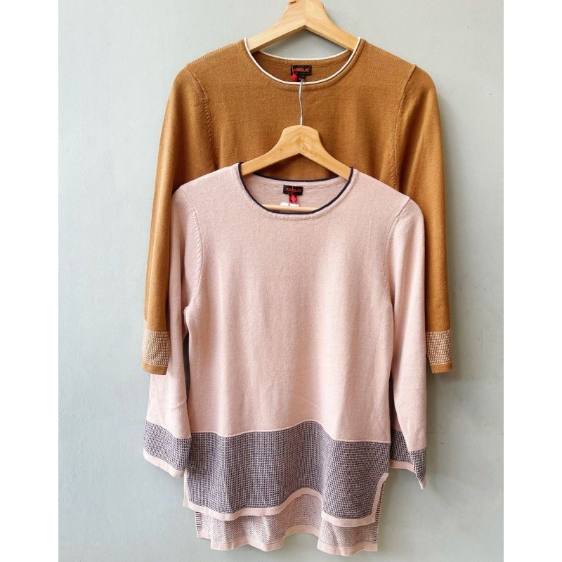 Amelie knit Hi low blouse