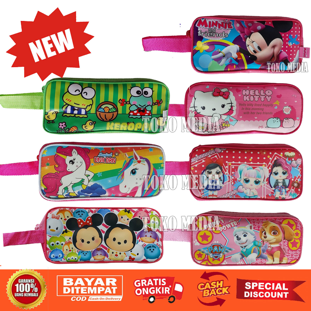 

Murah Best Seller!! Tempat Pensil Anak Bahan Tebal (Girls Series)