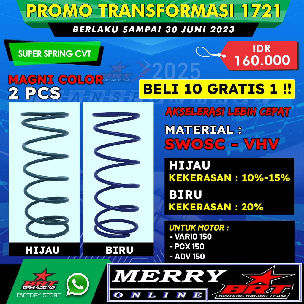 Promo 3003 Super Per CVT BRT Vario 125 ESP Vario 150 PCX ADV 150 PCX 160 ADV 160 Vario 150