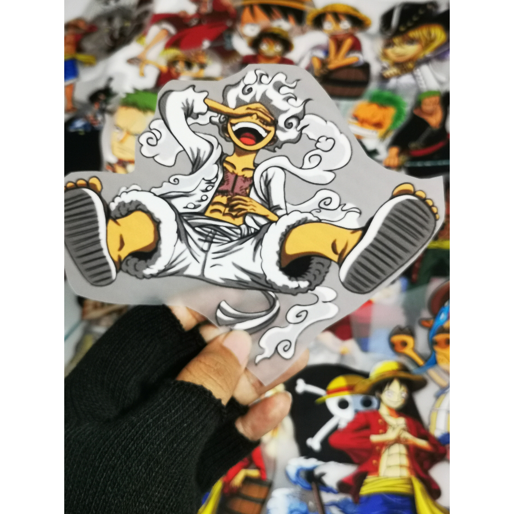 

STICKER SABLON SETRIKA DTF ONE PIECE UNTUK KAOS TOTEBAG TOPI KARAKTER LUFFY