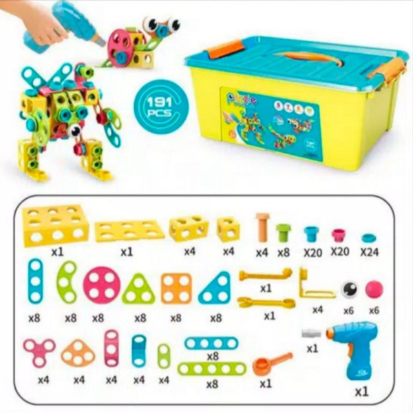 

Jual Mainan Anak DIY Puzzle Bor/Drill STEM ~ New PUZZLE CREATIVE 3D Berkualitas