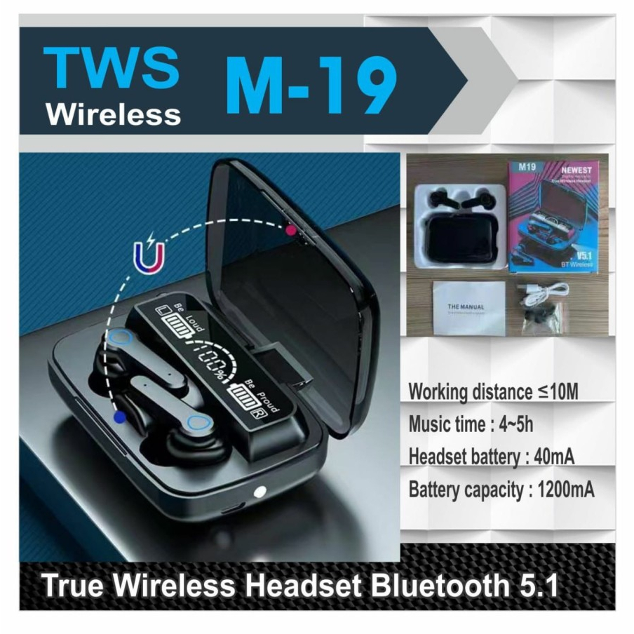 HANDSFREE BLUETOOTH TWS M28/M30/M10/M19/M90 PRO