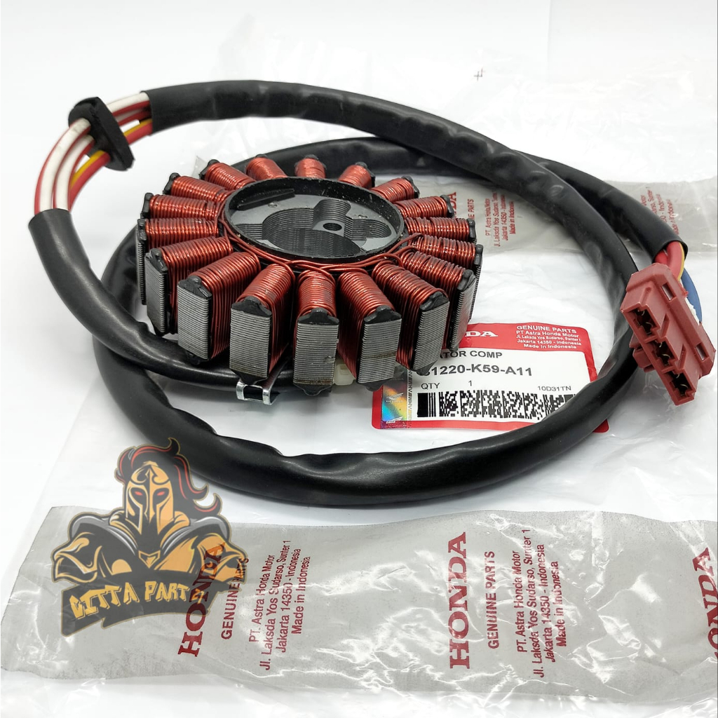 STATOR COMP SPULL ORIGINAL HONDA K59 KUALITAS ASLI ORIGINAL HONDA AHM PRESISI BERFUNGSI DENGAN BAIK VARIO 150 LED PCX 150 ADV 150 SPUL SPOL SPOOL