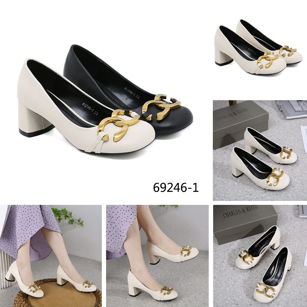 69246-1 Pumps Chunky Metallic Accent