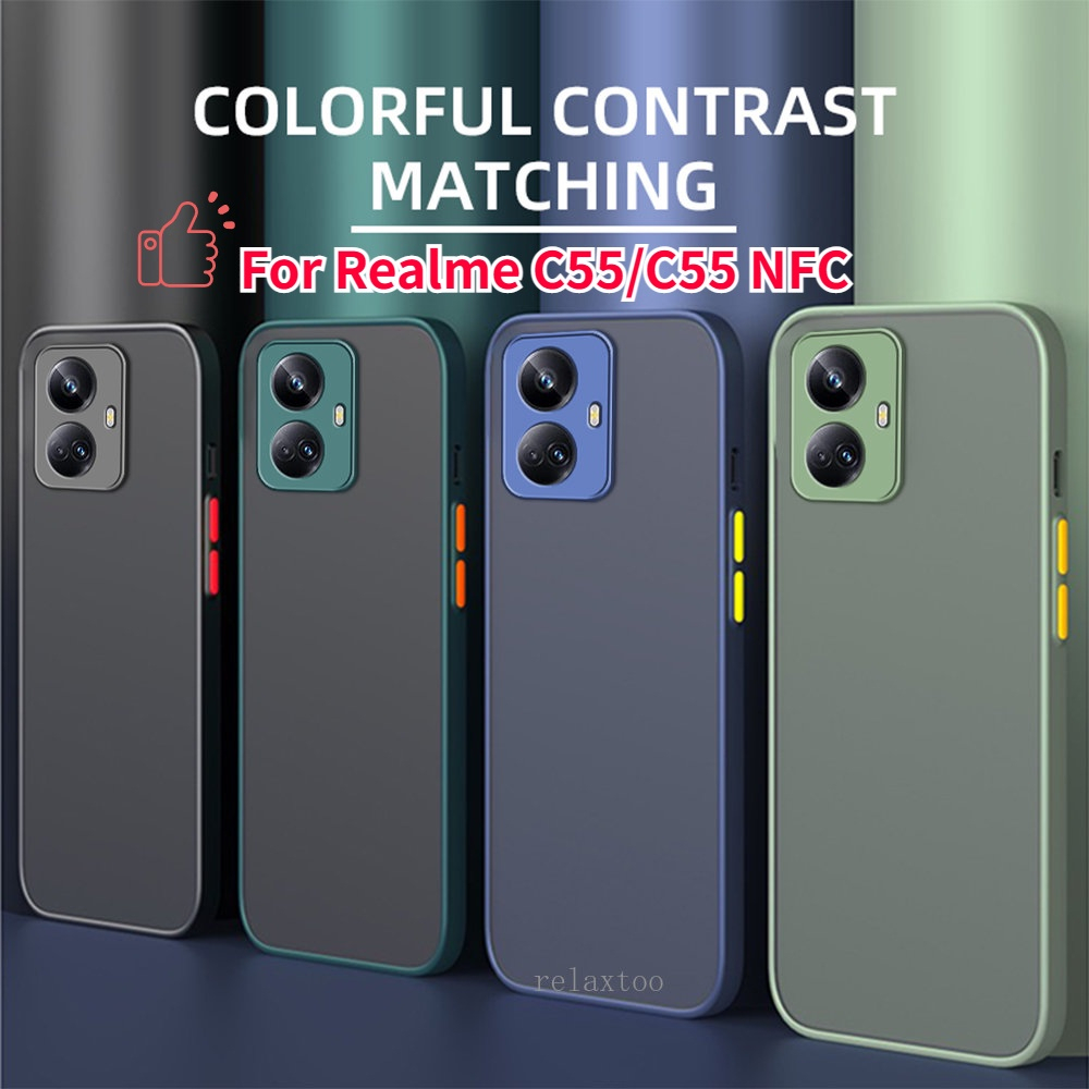 Soft Case Silikon Realme C55 Aero My Choice Color Button Matte Frame Camera