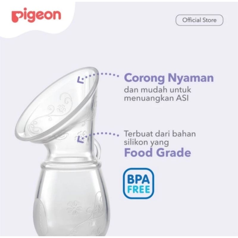 PIGEON Milk Saver Pump / Silicone Breastpump Manual / Pompa Asi Silikon Pigeon