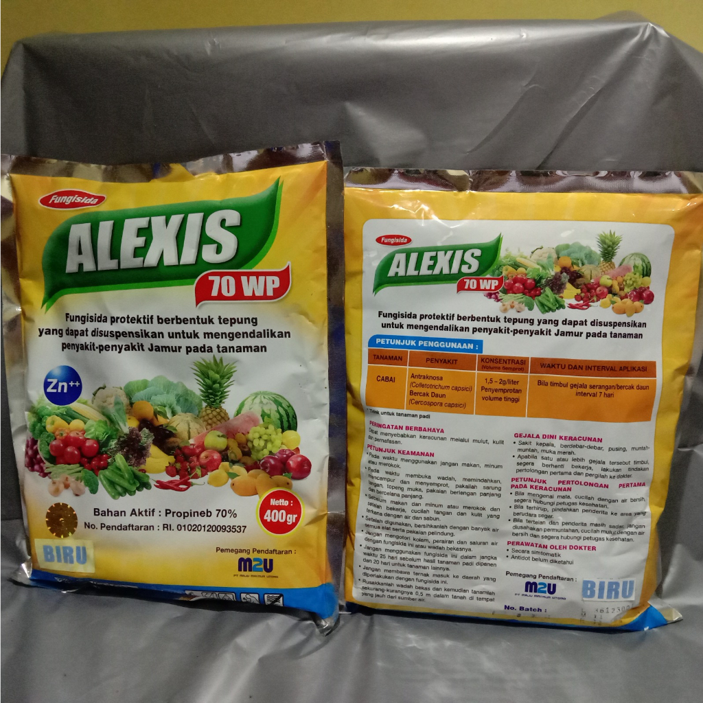 Fungisida ALEXIS 70WP 400Gr - Bahan Aktif Propineb 70%