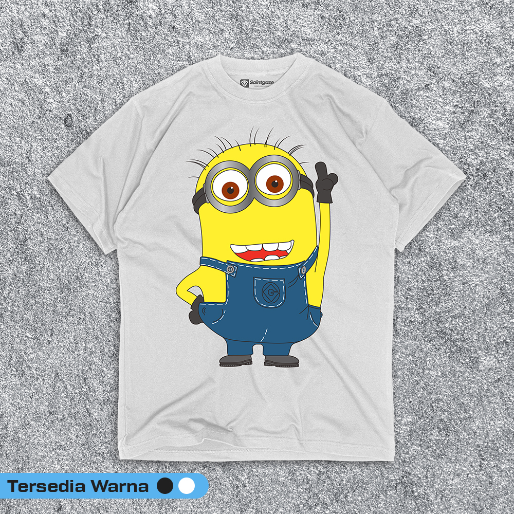 Cartoon - minion Kaos kartun dewasa original vintage laki laki wanita cowo cewe baju distro t shirt 