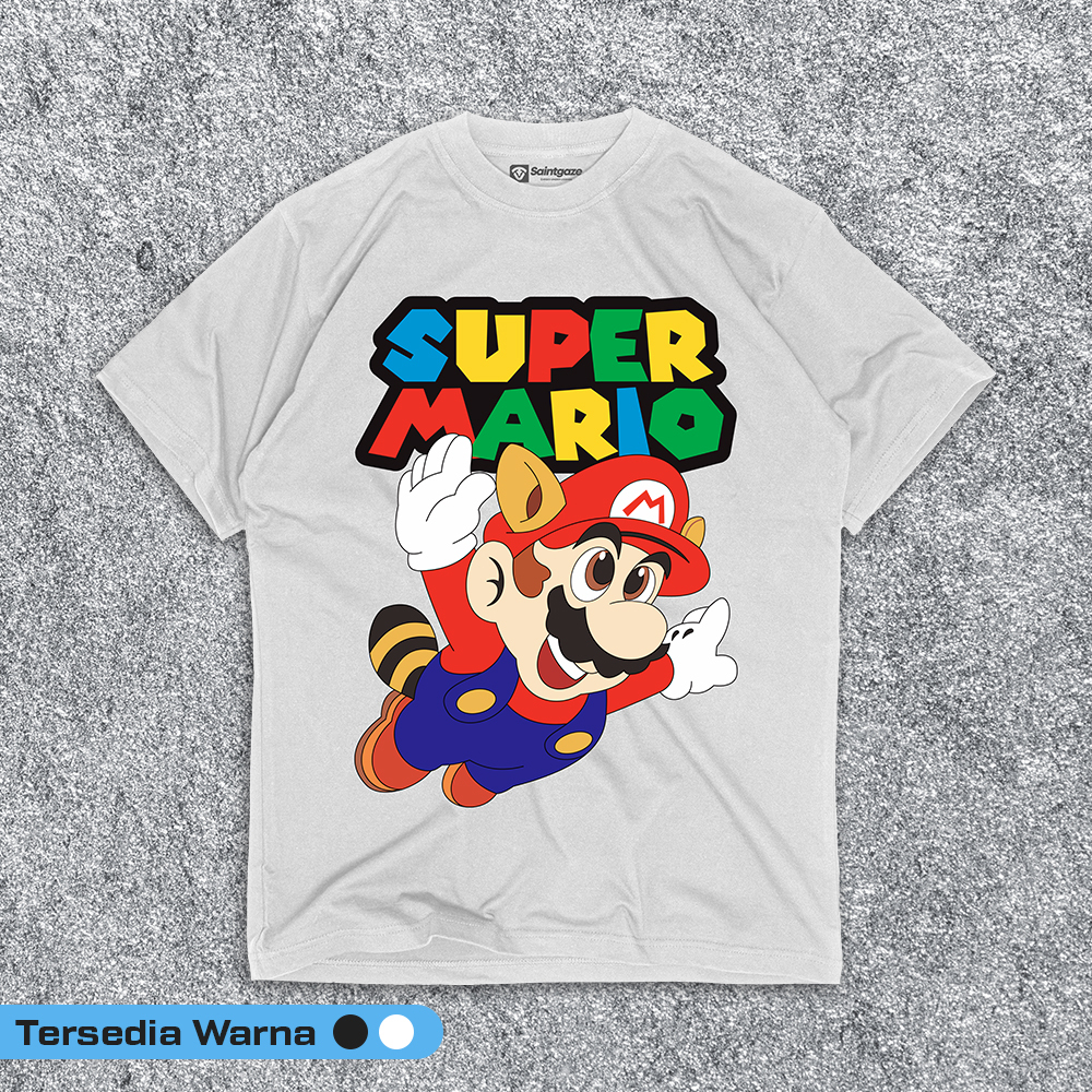 Cartoon - super mario Kaos kartun dewasa original vintage laki laki wanita cowo cewe baju distro t s