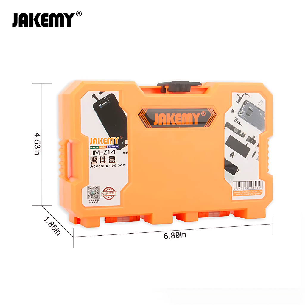 Jakemy Customizable Storage Container Box - JM-Z14 - Orange Original