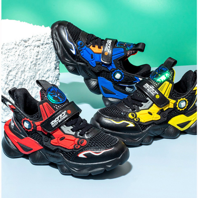 littlekiddoss 23SH2218 Sepatu Sneakers Anak Laki-Laki Sepatu Transformers Robot Wings Size 28-39