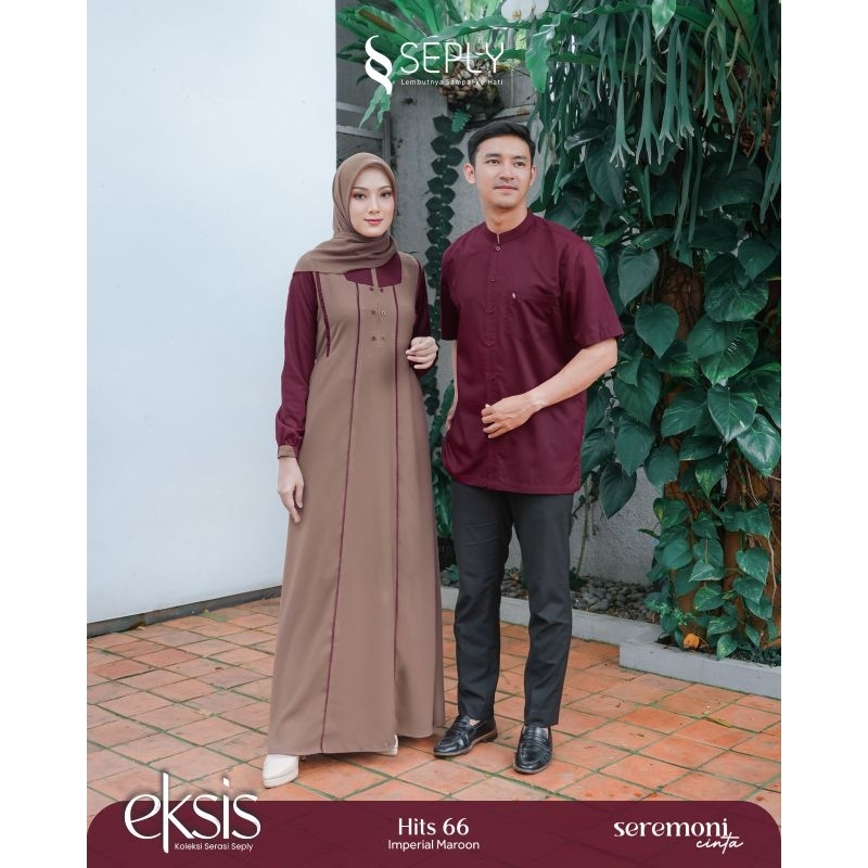 Sarimbit SEPLY Eksis 66 Warna imperial maroon Meyra 153 mom Kaseo 193 dad koko dewasa sarimbitan dij
