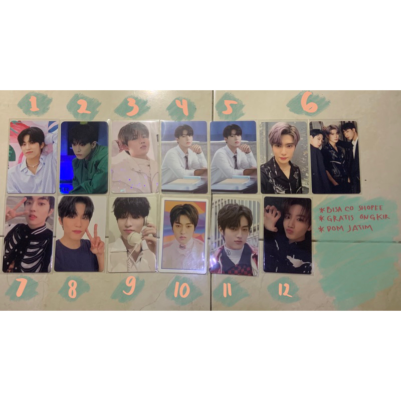 PHOTOCARD OFFICIAL TREASURE ASAHI TRACE JUNKYU JEONGWOO TMC JAEHYUN DICON HARUTO APW JEONGWOO PB GRE
