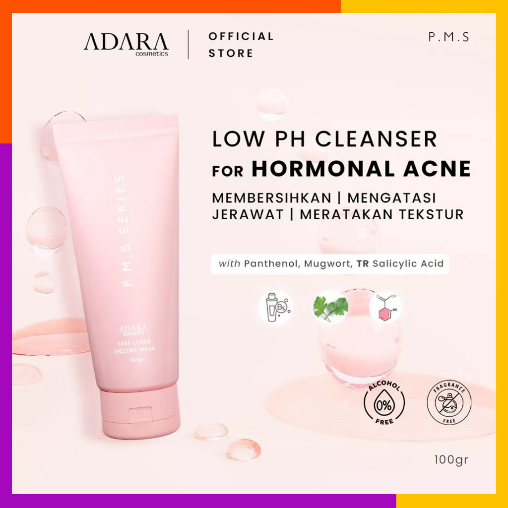 ADARA P. M.S Low PH Cleanser For Hormonal ACNE // BPOM