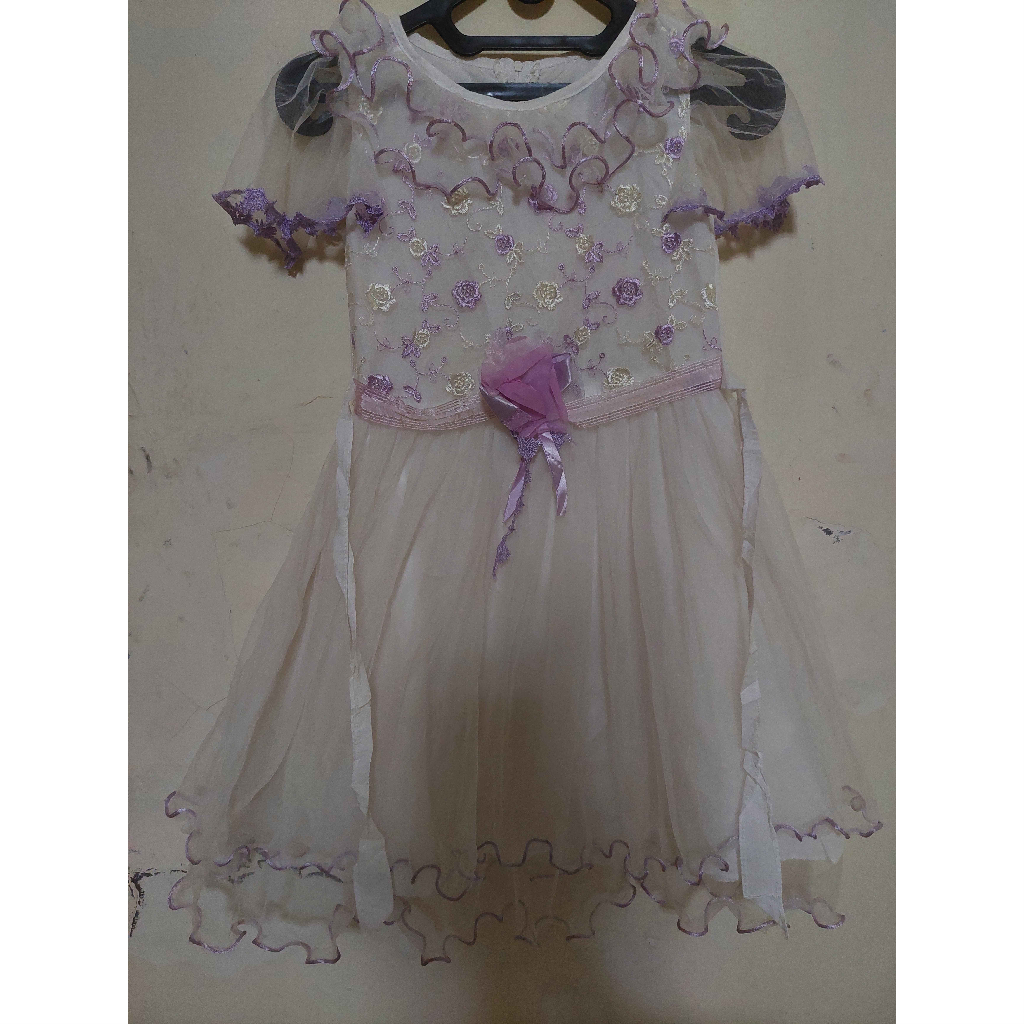 Baju Pesta Anak Perempuan pita simetris | Gaun Pesta Anak | Baju Ulang Tahun