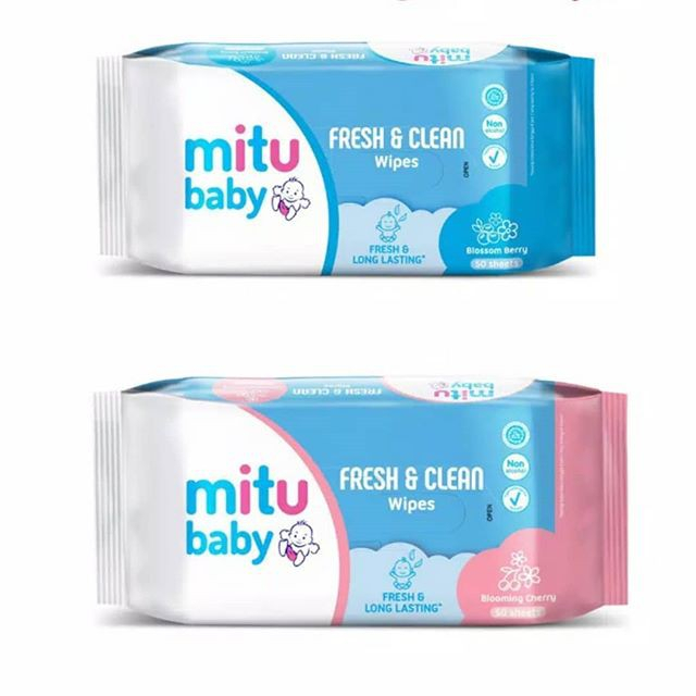 Mitu Tisu / Tissue Basah Fresh and Clean Wipes 50's Beli 1 Gratis 1