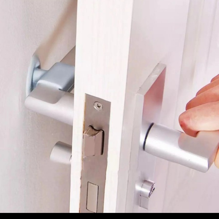 AVVET Karet Silikon Cover Pengaman Pegangan Gagang Pintu Pelindung Benturan Tembok Handle Anti Lecet Banting Door Stopper Ganjalan Pintu Karet Petak Bulat Penahan Benturan Engsel Safety Lock Door Band