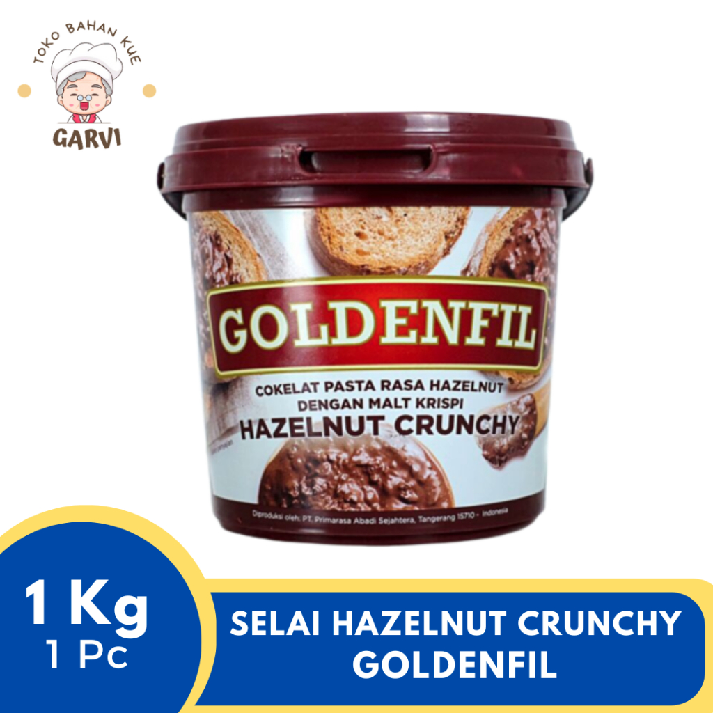 

Selai GOLDENFIL Hazelnut Crunchy 1 KG