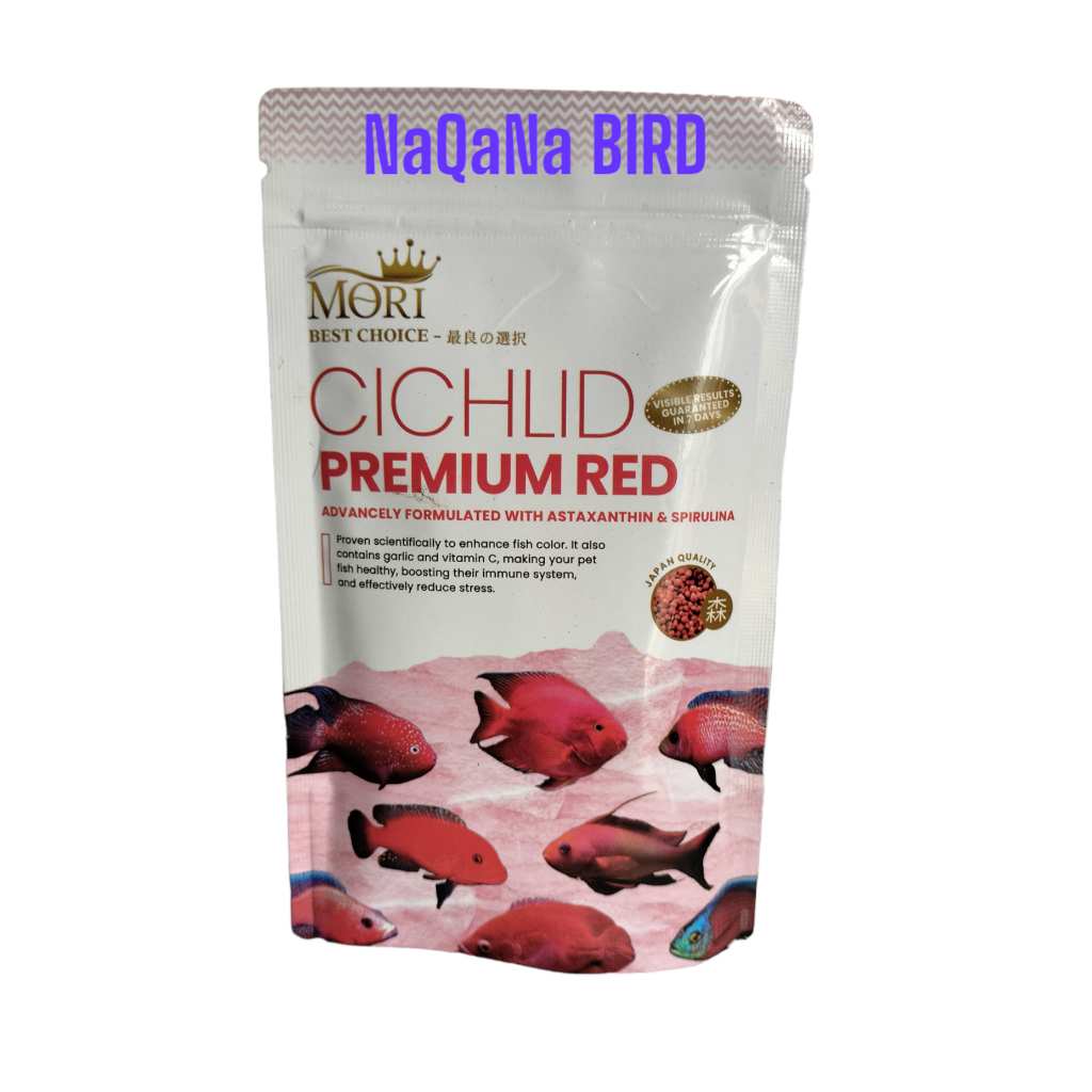 mori cichlid premium red fish food Meningkatkan warna merah