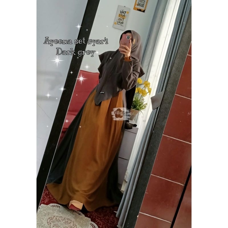 GAMIS SET SYAR'I AYEENA BY ATHATA DZEE/GAMIS TERBARU ATHATA/ GAMIS ATHATA SET