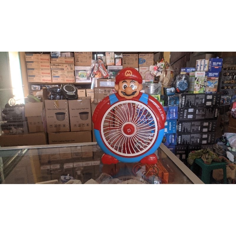 Kipas karakter super mario 8 inch