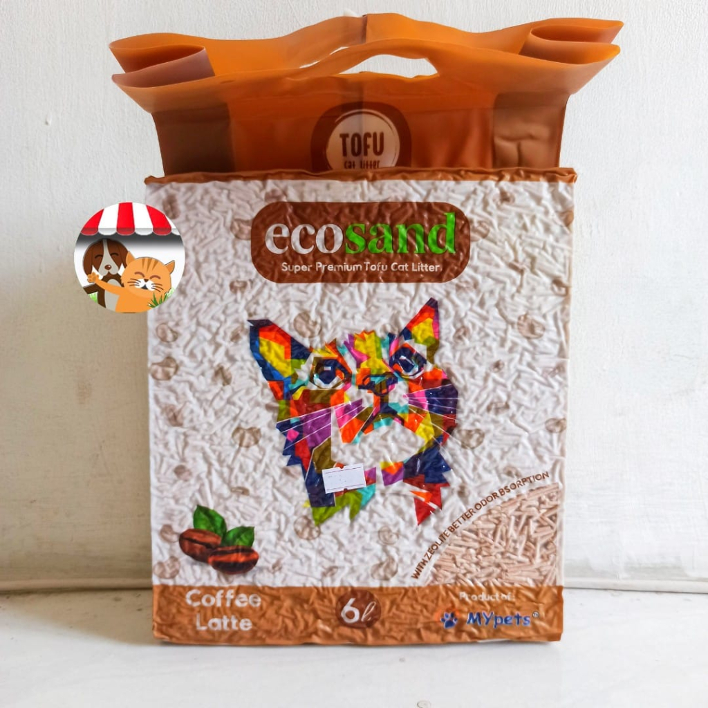 Ecosand Tofu Cat Litter 6 Liter - Pasir Kucing Tofu Soya Premium