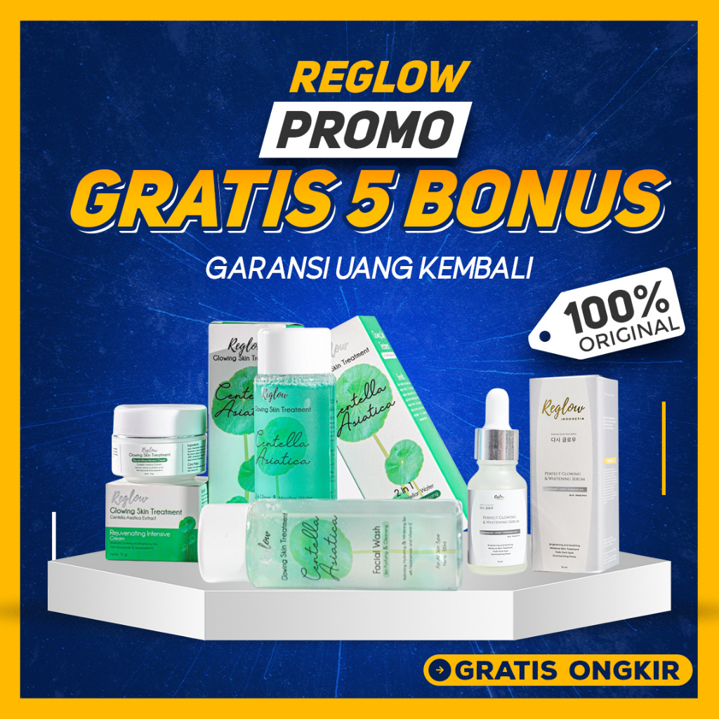 [BISA COD] REGLOW Glow Skin Treatment Skincare Original Glowing Whitening BPOM Beauty Series Perawatan Kecantikan Wajah Paket Re Glow Skincare Pemutih Wajah Penghilang Flek Hitam Facial Wash Toner Cream Reg Glow Rglow Doker dr Shindy Putri Official Store